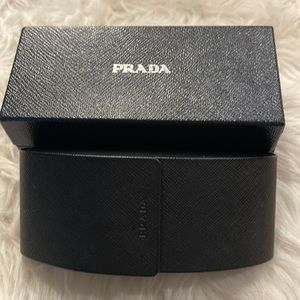 PRADA Sunglasses Case with cleaning Cloth and Box!